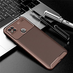 Funda Silicona Carcasa Goma Twill S01 para Xiaomi Redmi 9 India Marron