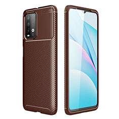 Funda Silicona Carcasa Goma Twill S01 para Xiaomi Redmi 9 Power Marron