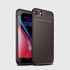 Funda Silicona Carcasa Goma Twill S02 para Apple iPhone 8 Marron