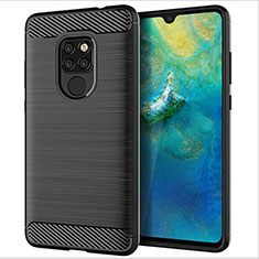 Funda Silicona Carcasa Goma Twill S02 para Huawei Mate 20 Negro