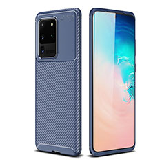 Funda Silicona Carcasa Goma Twill S02 para Samsung Galaxy S20 Ultra Azul