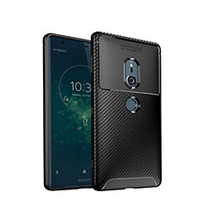 Funda Silicona Carcasa Goma Twill S02 para Sony Xperia XZ2 Negro