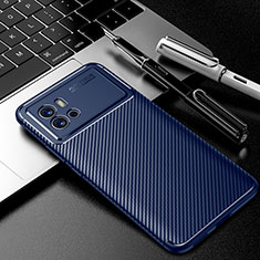 Funda Silicona Carcasa Goma Twill S02 para Vivo iQOO 9 Pro 5G Azul