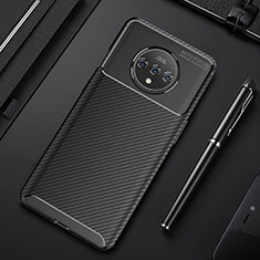 Funda Silicona Carcasa Goma Twill Y01 para OnePlus 7T Negro