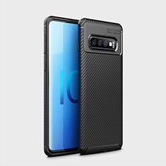 Funda Silicona Carcasa Goma Twill Y01 para Samsung Galaxy S10 Plus Negro