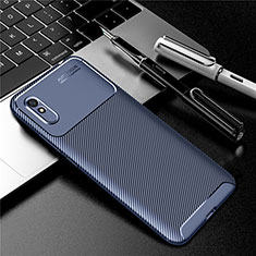 Funda Silicona Carcasa Goma Twill Y01 para Xiaomi Redmi 9A Azul