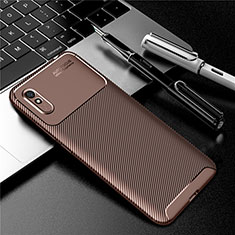 Funda Silicona Carcasa Goma Twill Y01 para Xiaomi Redmi 9i Marron