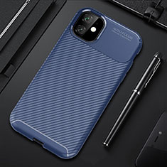 Funda Silicona Carcasa Goma Twill Y02 para Apple iPhone 11 Azul