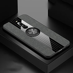 Funda Silicona Carcasa Ultrafina Goma con Magnetico Anillo de dedo Soporte A01 para Xiaomi Redmi 8 Gris Oscuro