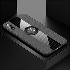 Funda Silicona Carcasa Ultrafina Goma con Magnetico Anillo de dedo Soporte para Huawei P Smart Z (2019) Gris