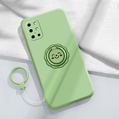 Funda Silicona Carcasa Ultrafina Goma con Magnetico Anillo de dedo Soporte para OnePlus 8T 5G Menta Verde