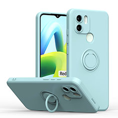 Funda Silicona Carcasa Ultrafina Goma con Magnetico Anillo de dedo Soporte QW1 para Xiaomi Redmi A2 Azul Claro