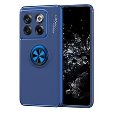 Funda Silicona Carcasa Ultrafina Goma con Magnetico Anillo de dedo Soporte SD1 para OnePlus Ace Pro 5G Azul