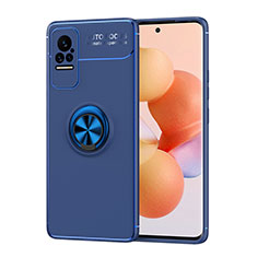 Funda Silicona Carcasa Ultrafina Goma con Magnetico Anillo de dedo Soporte SD1 para Xiaomi Civi 1S 5G Azul