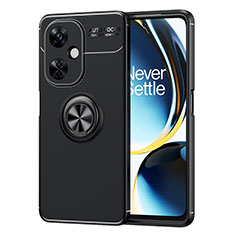 Funda Silicona Carcasa Ultrafina Goma con Magnetico Anillo de dedo Soporte SD2 para OnePlus Nord CE 3 Lite 5G Negro