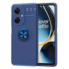 Funda Silicona Carcasa Ultrafina Goma con Magnetico Anillo de dedo Soporte SD2 para OnePlus Nord N30 5G Azul