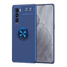 Funda Silicona Carcasa Ultrafina Goma con Magnetico Anillo de dedo Soporte SD2 para Realme GT Master Explorer 5G Azul