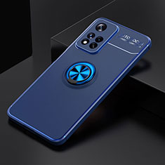 Funda Silicona Carcasa Ultrafina Goma con Magnetico Anillo de dedo Soporte SD2 para Xiaomi Mi 11i 5G (2022) Azul