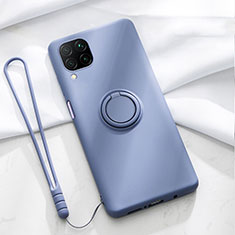 Funda Silicona Carcasa Ultrafina Goma con Magnetico Anillo de dedo Soporte T01 para Huawei Nova 6 SE Morado