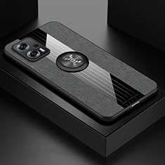 Funda Silicona Carcasa Ultrafina Goma con Magnetico Anillo de dedo Soporte X01L para Xiaomi Redmi K50i 5G Gris