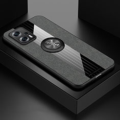 Funda Silicona Carcasa Ultrafina Goma con Magnetico Anillo de dedo Soporte X01L para Xiaomi Redmi Note 11T Pro 5G Gris