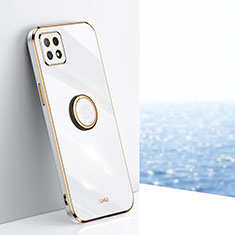 Funda Silicona Carcasa Ultrafina Goma con Magnetico Anillo de dedo Soporte XL1 para Huawei Honor X30i Blanco