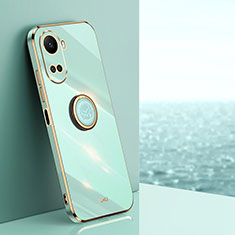 Funda Silicona Carcasa Ultrafina Goma con Magnetico Anillo de dedo Soporte XL1 para Huawei Nova 10 SE Verde