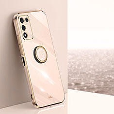 Funda Silicona Carcasa Ultrafina Goma con Magnetico Anillo de dedo Soporte XL1 para Realme 9 SE 5G Oro