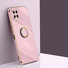 Funda Silicona Carcasa Ultrafina Goma con Magnetico Anillo de dedo Soporte XL1 para Samsung Galaxy M32 4G Rosa