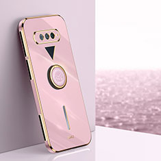 Funda Silicona Carcasa Ultrafina Goma con Magnetico Anillo de dedo Soporte XL1 para Xiaomi Black Shark 4S 5G Rosa