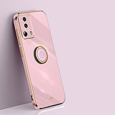 Funda Silicona Carcasa Ultrafina Goma con Magnetico Anillo de dedo Soporte XL1 para Xiaomi Civi 2 5G Rosa