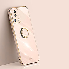 Funda Silicona Carcasa Ultrafina Goma con Magnetico Anillo de dedo Soporte XL1 para Xiaomi Mi 12 Lite NE 5G Oro