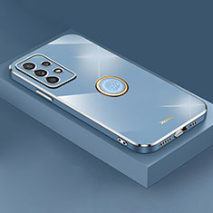 Funda Silicona Carcasa Ultrafina Goma con Magnetico Anillo de dedo Soporte XL2 para Samsung Galaxy A13 4G Azul