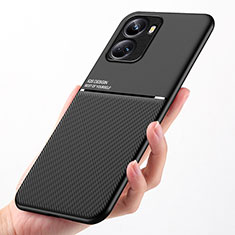 Funda Silicona Carcasa Ultrafina Goma con Magnetico D01 para Huawei Nova 10 SE Negro