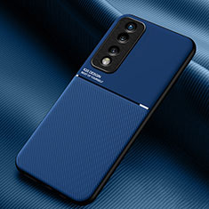 Funda Silicona Carcasa Ultrafina Goma con Magnetico para Huawei Honor 70 Pro 5G Azul