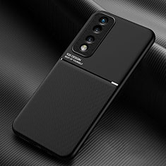 Funda Silicona Carcasa Ultrafina Goma con Magnetico para Huawei Honor 70 Pro 5G Negro