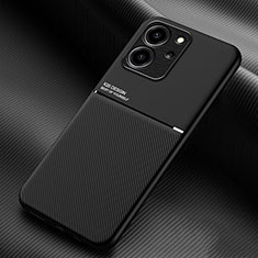 Funda Silicona Carcasa Ultrafina Goma con Magnetico para Huawei Honor 80 SE 5G Negro