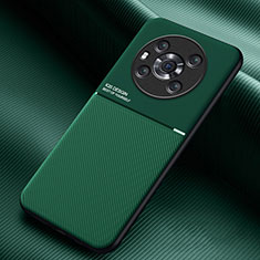 Funda Silicona Carcasa Ultrafina Goma con Magnetico para Huawei Honor Magic3 5G Verde