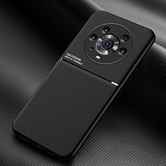 Funda Silicona Carcasa Ultrafina Goma con Magnetico para Huawei Honor Magic3 Pro 5G Negro