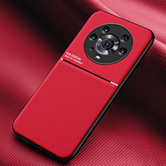 Funda Silicona Carcasa Ultrafina Goma con Magnetico para Huawei Honor Magic3 Pro 5G Rojo