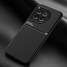 Funda Silicona Carcasa Ultrafina Goma con Magnetico para OnePlus Ace 3 5G Negro