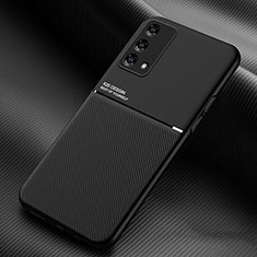 Funda Silicona Carcasa Ultrafina Goma con Magnetico para Oppo F19s Negro