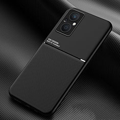 Funda Silicona Carcasa Ultrafina Goma con Magnetico para Oppo Reno7 Lite 5G Negro