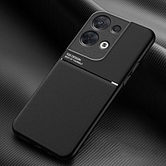 Funda Silicona Carcasa Ultrafina Goma con Magnetico para Oppo Reno8 Pro 5G Negro