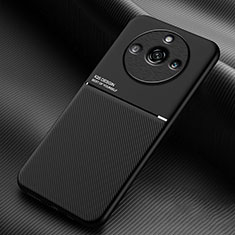 Funda Silicona Carcasa Ultrafina Goma con Magnetico para Realme 11 Pro 5G Negro