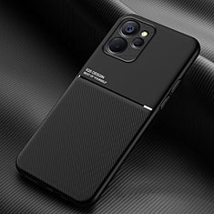 Funda Silicona Carcasa Ultrafina Goma con Magnetico para Realme 9i 5G Negro