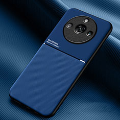 Funda Silicona Carcasa Ultrafina Goma con Magnetico para Realme Narzo 60 Pro 5G Azul