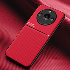 Funda Silicona Carcasa Ultrafina Goma con Magnetico para Realme Narzo 60 Pro 5G Rojo