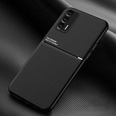 Funda Silicona Carcasa Ultrafina Goma con Magnetico para Realme Q3 Pro 5G Negro