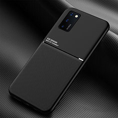 Funda Silicona Carcasa Ultrafina Goma con Magnetico para Samsung Galaxy A03s Negro